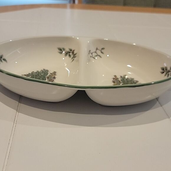 Spode 11.5" oval divided serving dish - Picture 4 of 5